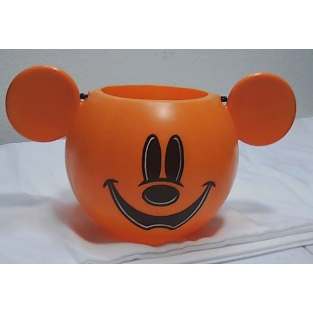 Disney Mini Mickey Mouse Halloween Trick Or Treat Bucket - 3.25" tall, 4.25" dia